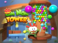 Gêm Om Nom Tower 3D ar-lein