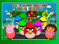 Gêm Famous Cartoon Characters Eggs ar-lein