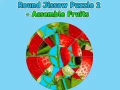 Gêm Round jigsaw Puzzle 2 - Assemble Fruits ar-lein