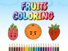 Gêm FRUITS COLORING ar-lein