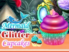 Gêm Mermaid Glitter Cupcakes ar-lein