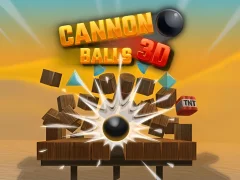 Gêm Cannon Balls 3D ar-lein
