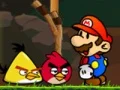 Gêm Mario vs Angry Birds ar-lein
