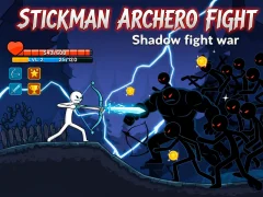 Gêm Stickman Archero Fight: Shadow fight war ar-lein