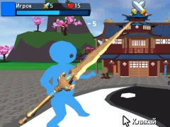 Gêm Obby Stickman On Swords ar-lein