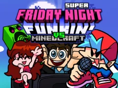 Gêm Super Friday Night Funkin Vs Minecraft ar-lein