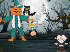 Gêm Save Kid From Scary Pumpkin ar-lein