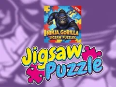 Gêm Ninja Gorilla Jigsaw Puzzles ar-lein