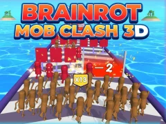 Gêm Brainrot Mob Clash 3D ar-lein