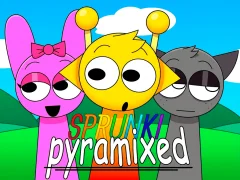Gêm Sprunki Pyramixed ar-lein