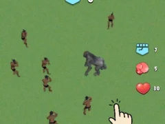 Gêm Men Vs Gorilla ar-lein