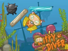 Gêm Kitty Diver ar-lein
