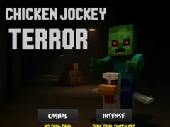 Gêm Chicken Jockey Terror ar-lein