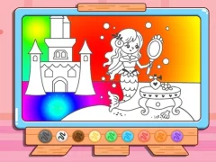 Gêm Coloring Book: Mermaid Makeup ar-lein