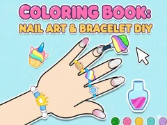 Gêm Coloring Book: Nail Art & Bracelet Diy ar-lein