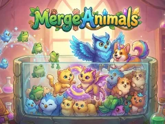 Gêm Merge Animals ar-lein
