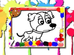 Gêm Dogs Coloring Book ar-lein