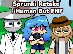 Gêm Sprunki Retake Human But FNF ar-lein
