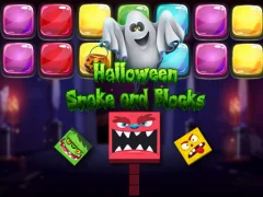 Gêm Halloween Snake and Blocks ar-lein