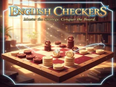 Gêm English Checkers ar-lein