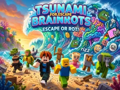 Gêm Tsunami For Escape Brainrots ar-lein