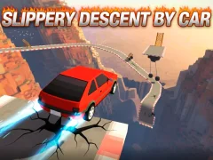 Gêm Slippery Descent By Car ar-lein