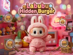 Gêm Labubu Hidden Burger ar-lein