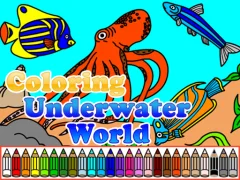 Gêm Coloring Underwater World ar-lein