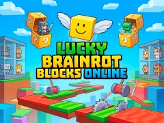 Gêm Lucky Brainrot Blocks Online ar-lein