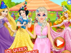Gêm Ice Queen Birthday Surprise ar-lein