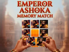 Gêm Emperor Ashoka Memory Match ar-lein
