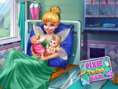 Gêm Pixie Twins Birth ar-lein