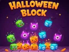 Gêm Halloween Block ar-lein