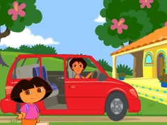 Gêm Dora The explorer Dora's Ride-Along City Adventure ar-lein