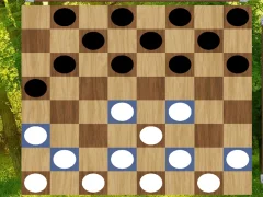 Gêm Classic Checkers: Forest ar-lein