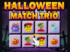 Gêm Halloween Match Trio ar-lein