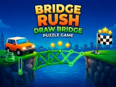 Gêm Bridge Rush - Draw Bridge Puzzle Game ar-lein