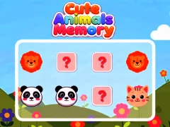 Gêm Cute Animals Memory ar-lein