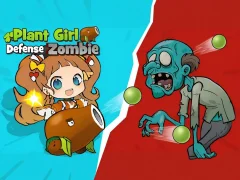 Gêm Plant Girl Defense Zombie ar-lein