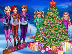 Gêm Princesses Christmas tree ar-lein