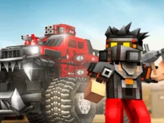 Gêm Blocky Cars: Car Battle ar-lein