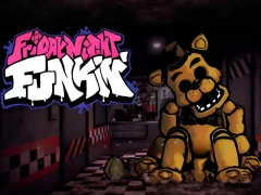 Gêm FNF vs FNAF Gold ar-lein