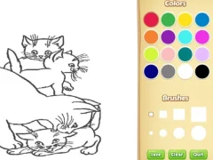 Gêm Cats Coloring Book For Kids ar-lein