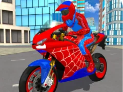 Gêm Hero Stunt Spider Bike Simulator 3d 2 ar-lein