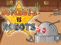 Gêm Cowboys vs Robots ar-lein