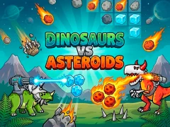 Gêm Dinosaurs vs Asteroids ar-lein