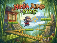 Gêm Ninja Jump Kids ar-lein