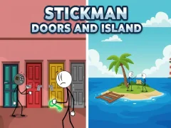 Gêm Stickman Doors and Island ar-lein