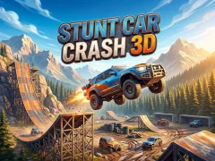 Gêm Stunt Car Crash 3D ar-lein