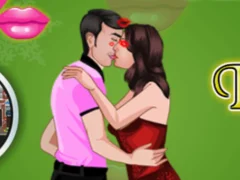 Gêm Christmas Eve Kissing ar-lein